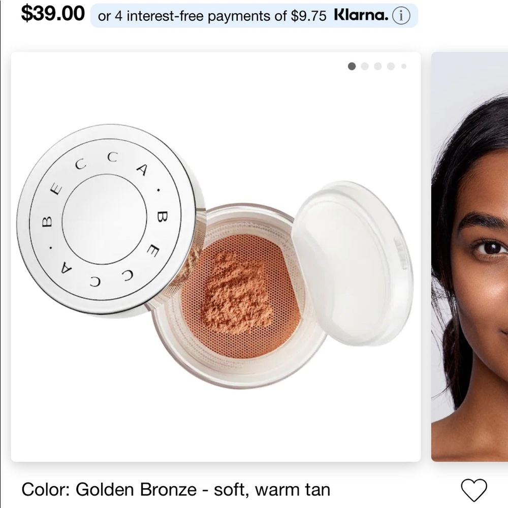 Becca setting powder